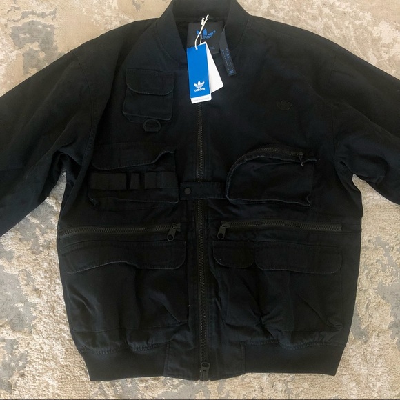 NWT ADIDAS ORIGINALS BLUE VERSION BOMBER JACKET HD4800 - Picture 11 of 16